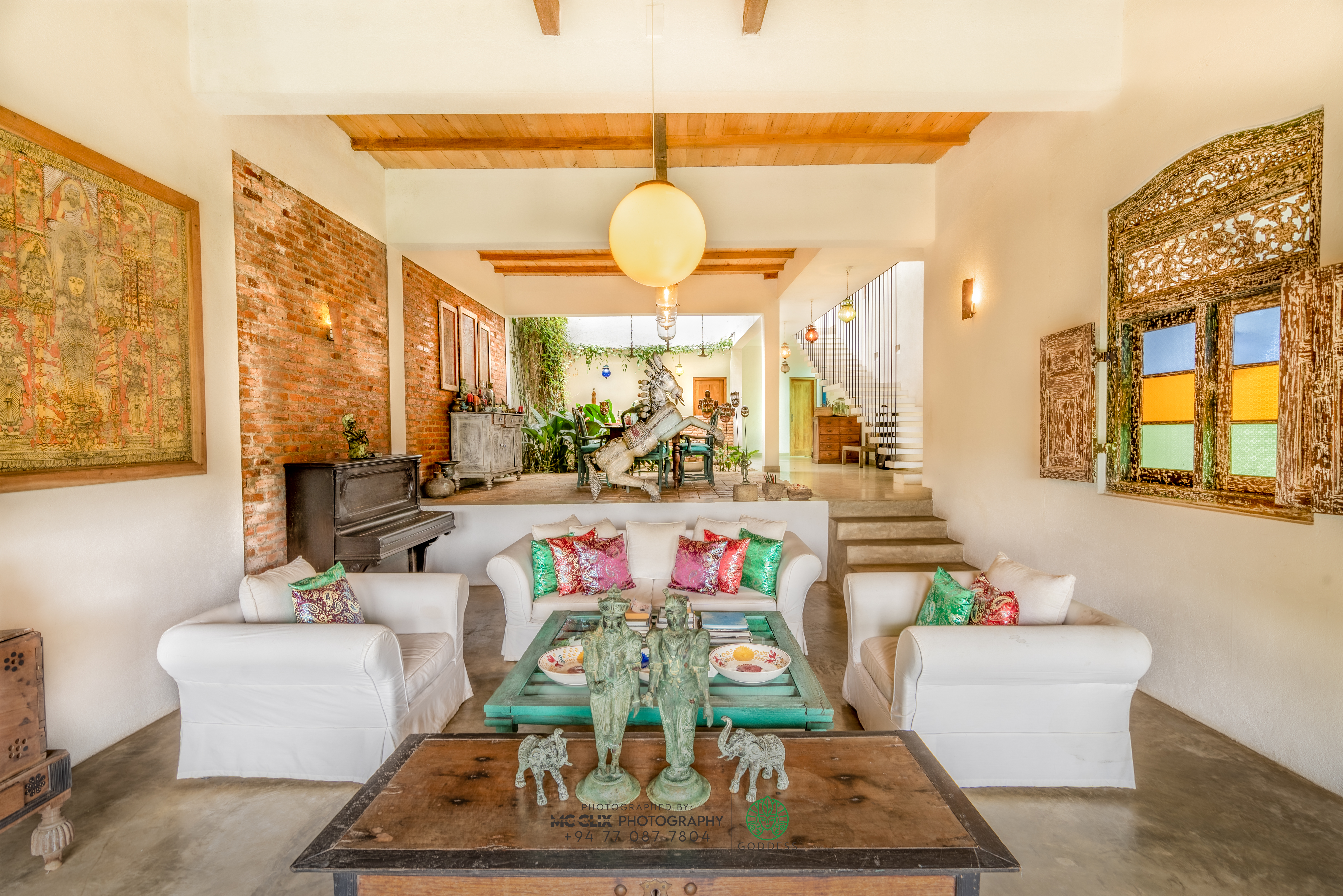Inside the villa